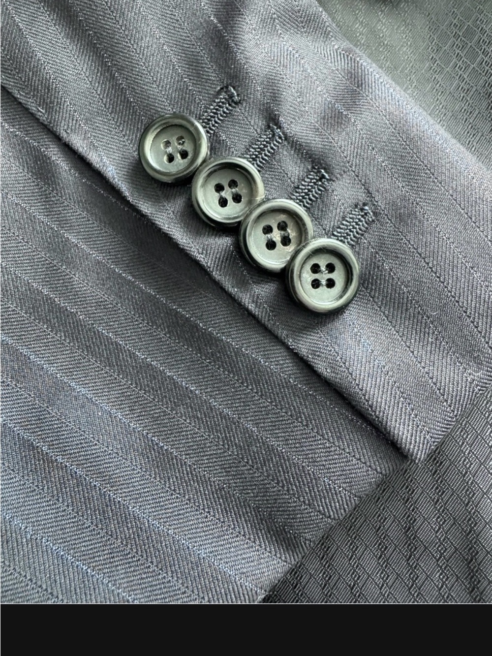Canali Exclusive Super 150s Wool Blazer 44R Dark Blue Pinstripe Made in Italy - Picture 6 of 8